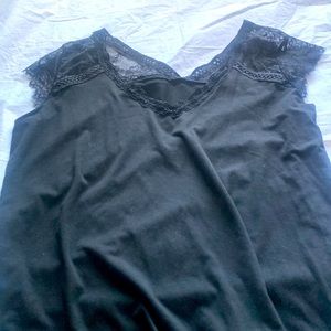 Sexy Black Lace T-shirt